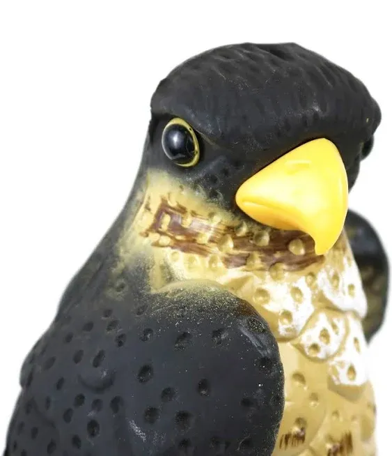 GiftExpress 13.5&#034; Scarecrow Eagle Falcon Hawk Decoy, Pest Yellow, Black 