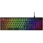 HyperX Pudding Keycaps - Double Shot PBT Keycap Set with Translucent Layer, for Mechanical Keyboards, Full 104 Key Set, OEM Profile, English (US) Layout - Black