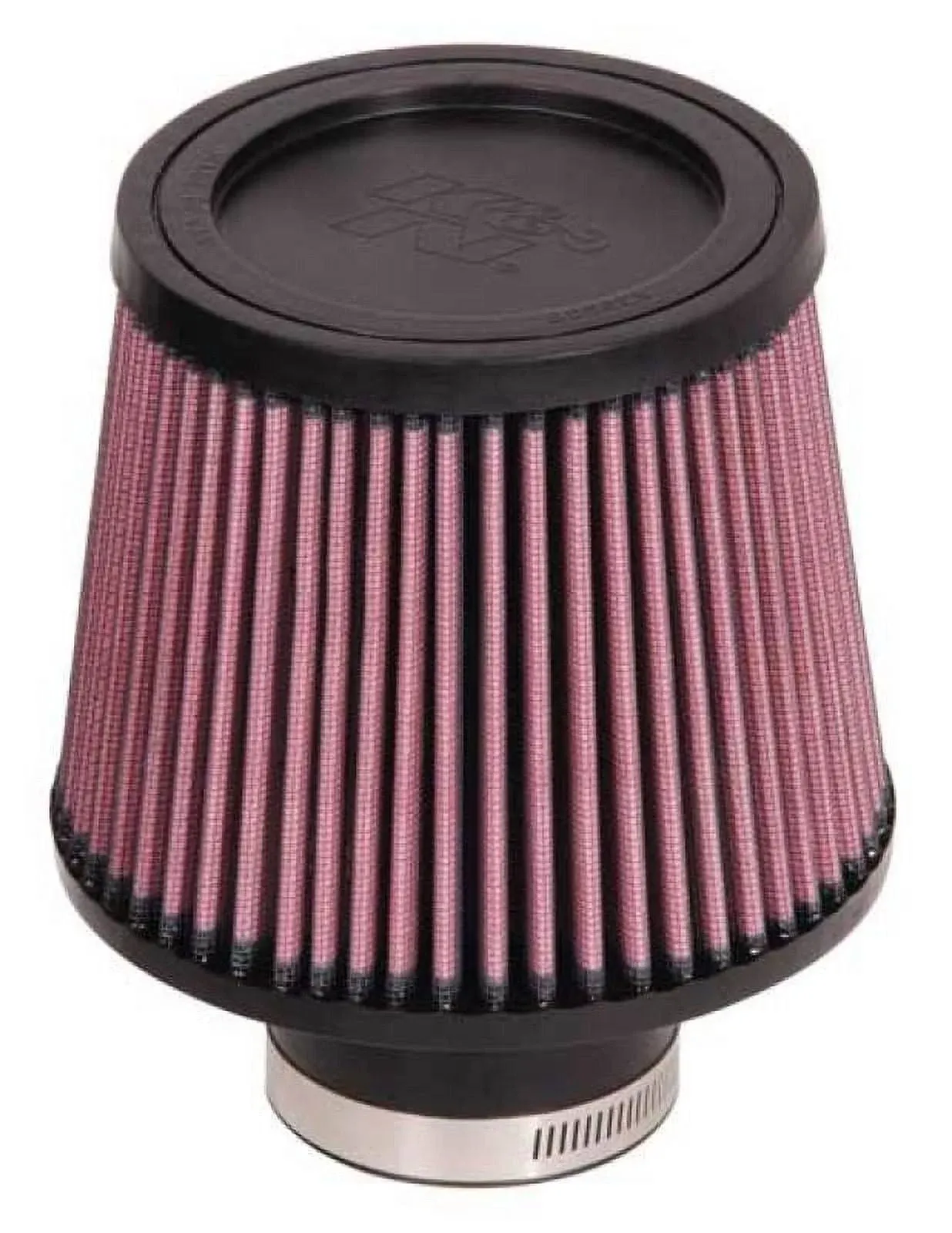 K&N Universal Rubber Filter-Round Tapered 2.5in Flange ID x 6in Base O