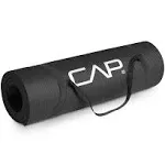 CAP Barbell 1/2-Inch High Density Exercise Yoga Mat with Strap | Multiple Options