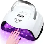 UV LED Nail Lamp, NAILGIRLS 168W Fast UV Light for Nails Gel Polish, Professional Curing with 4 Timer Setting Auto Sensor, LED Gel Nail Dryer for Fingernail and Toenail Home Salon Use, Nail Art Tools