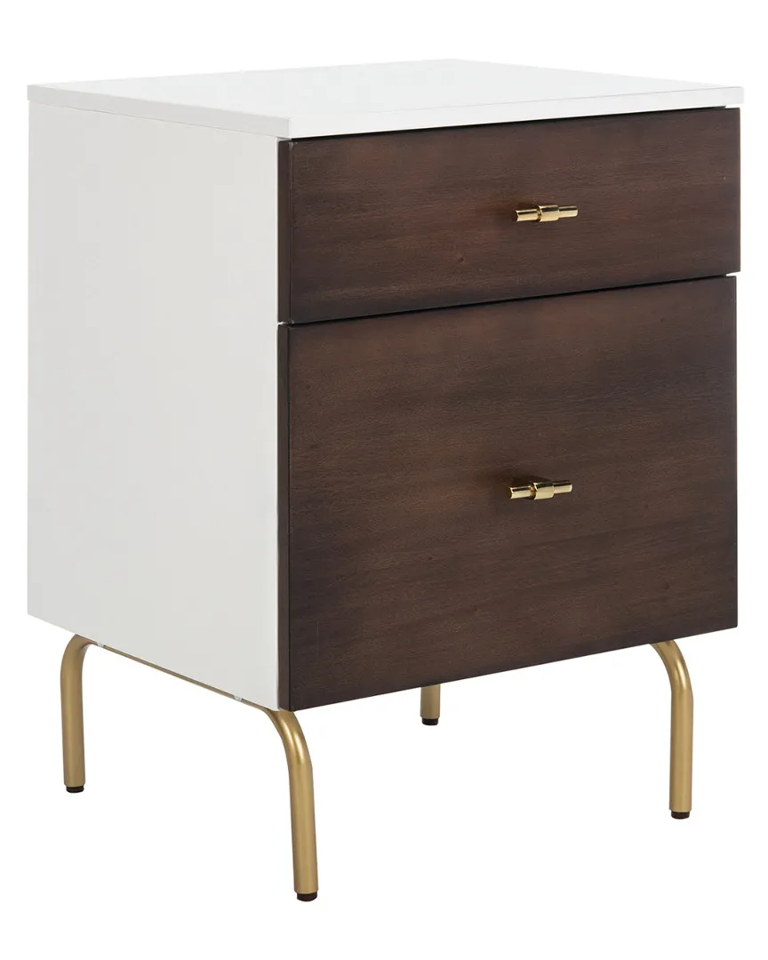 Genevieve 2-drawer Nightstand In White