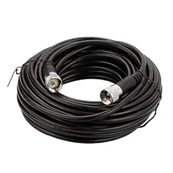 RFAdapter RG8X Coaxial Cable 100 ft, CB Coax Cable, UHF PL259 male to male Low Loss CB Antenna Cables, 50 Ohm for Ham Radio, Antenna Analyzer, Dummy