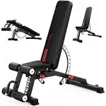 Keppi 1200LB Weight Bench,Heavy Duty Bench1000 PRO Adjustable Workout Bench Press Set for Home Gym Strength Training,Removable Foot Catch for Incline Flat Decline Sit Up Bench for Full Body Fitness - 2023 Version