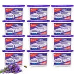 Vacplus Moisture Absorbers 12 Pack, 10.5 Oz, Humidity Absorber Boxes Attracts Extra Moisture from Your Bathroom, Closet, Kitchen, Dehumidifier for Closet (Lavender Scent),Purple