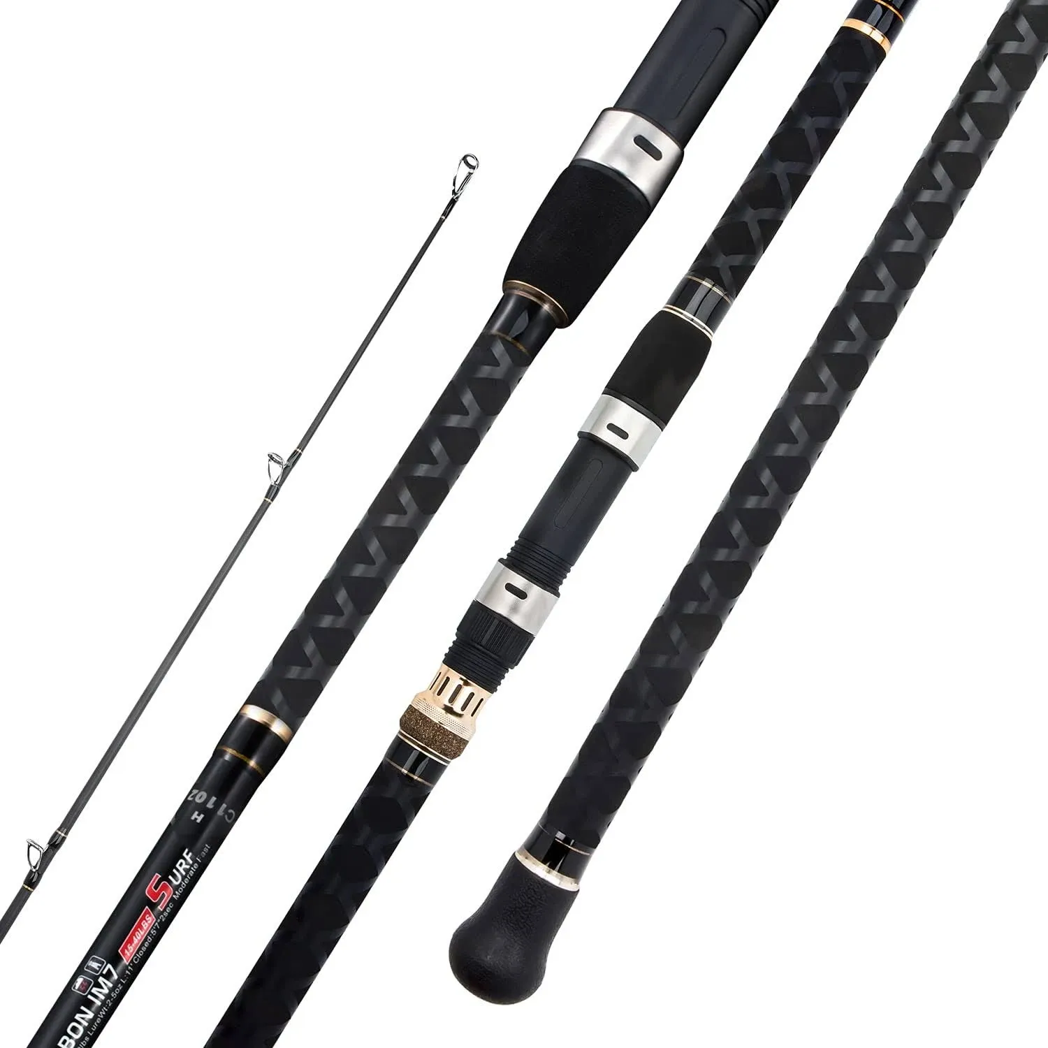 BERRYPRO Surf Spinning Fishing Rod Graphite Spinning Rod (9-Feet & 10-Feet & 10.6-Feet & 11-Feet & 12-Feet & 13.3-Feet)