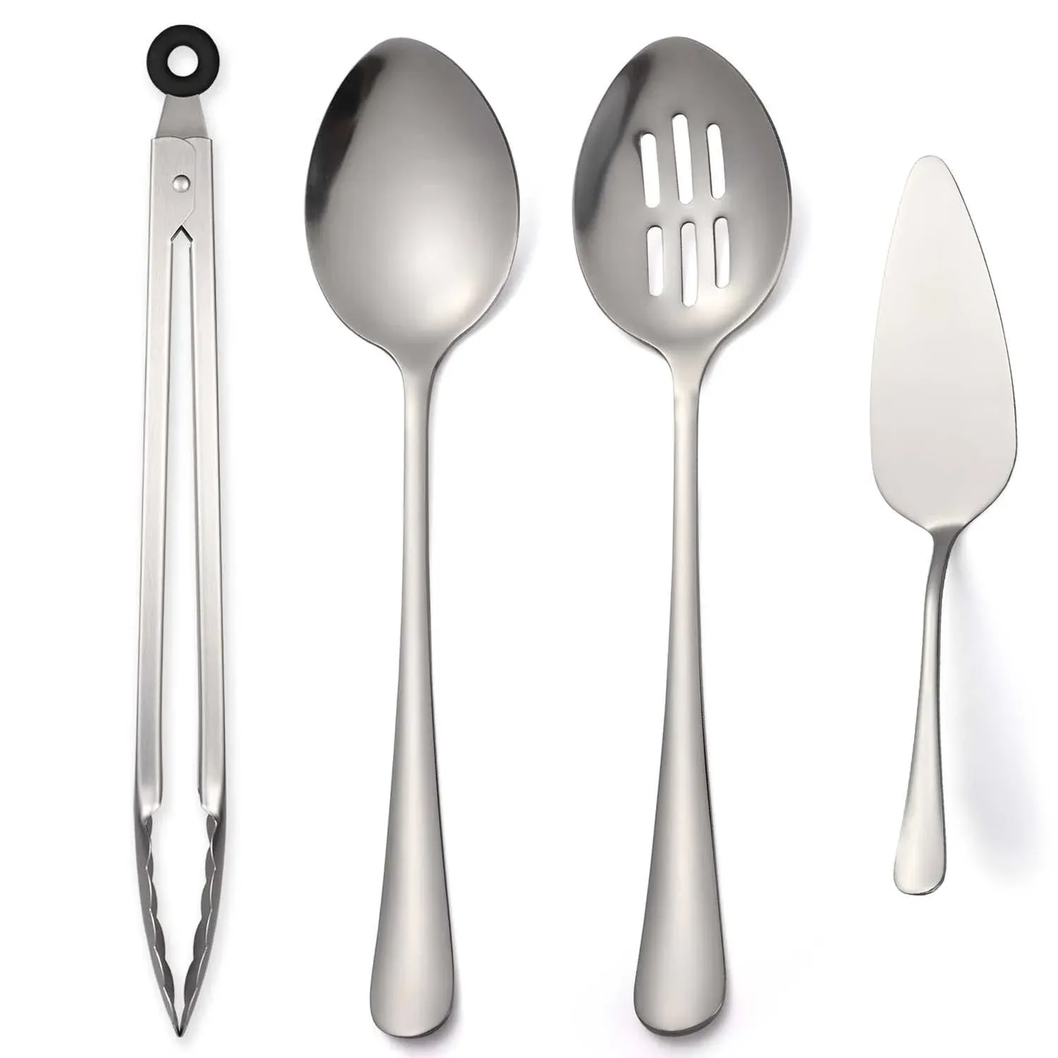 Serving Utensil Set Stainless Steel Large Serving Spoon Slotted Serving Spoon...