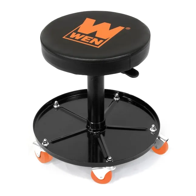 WEN 73012 300-Pound Capacity Pneumatic Rolling Mechanic Stool Seat