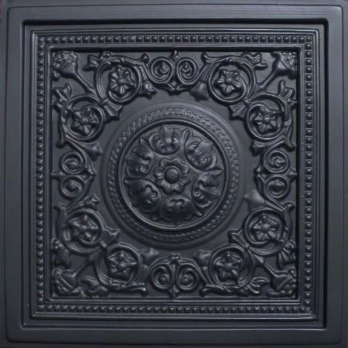 Majesty Black (24x24 PVC) Ceiling Tile