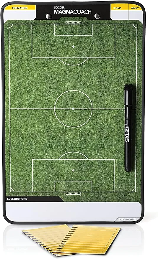 SKLZ MagnaCoach Magnetic/Dry Erase Soccer Coaching Board,Green