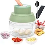 Electric Garlic Chopper Mini Garlic Masher Crusher Food Processor Small With Gar