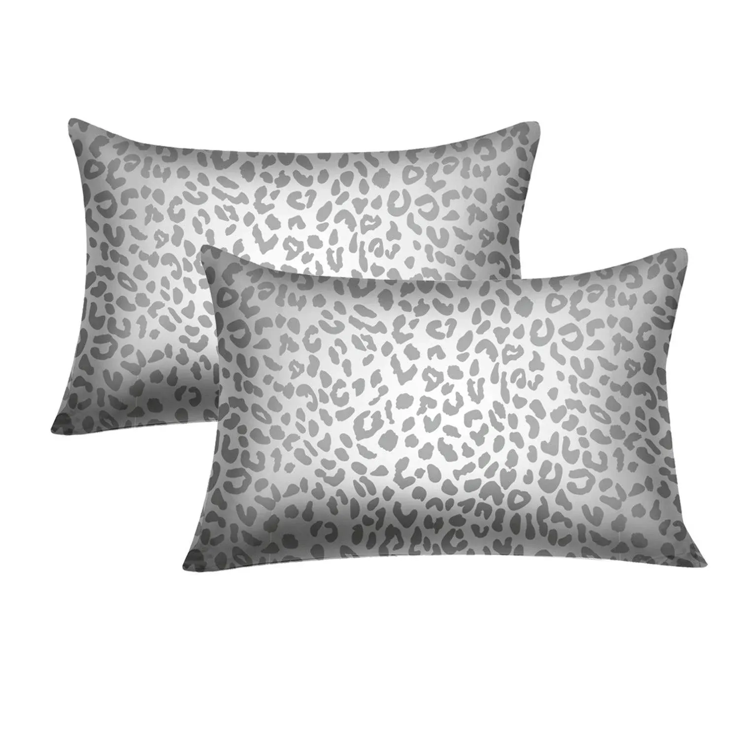 GALMAXS7 Satin Pillowcase for Hair and Skin Grey Leopard Print Satin Pillowcase ...