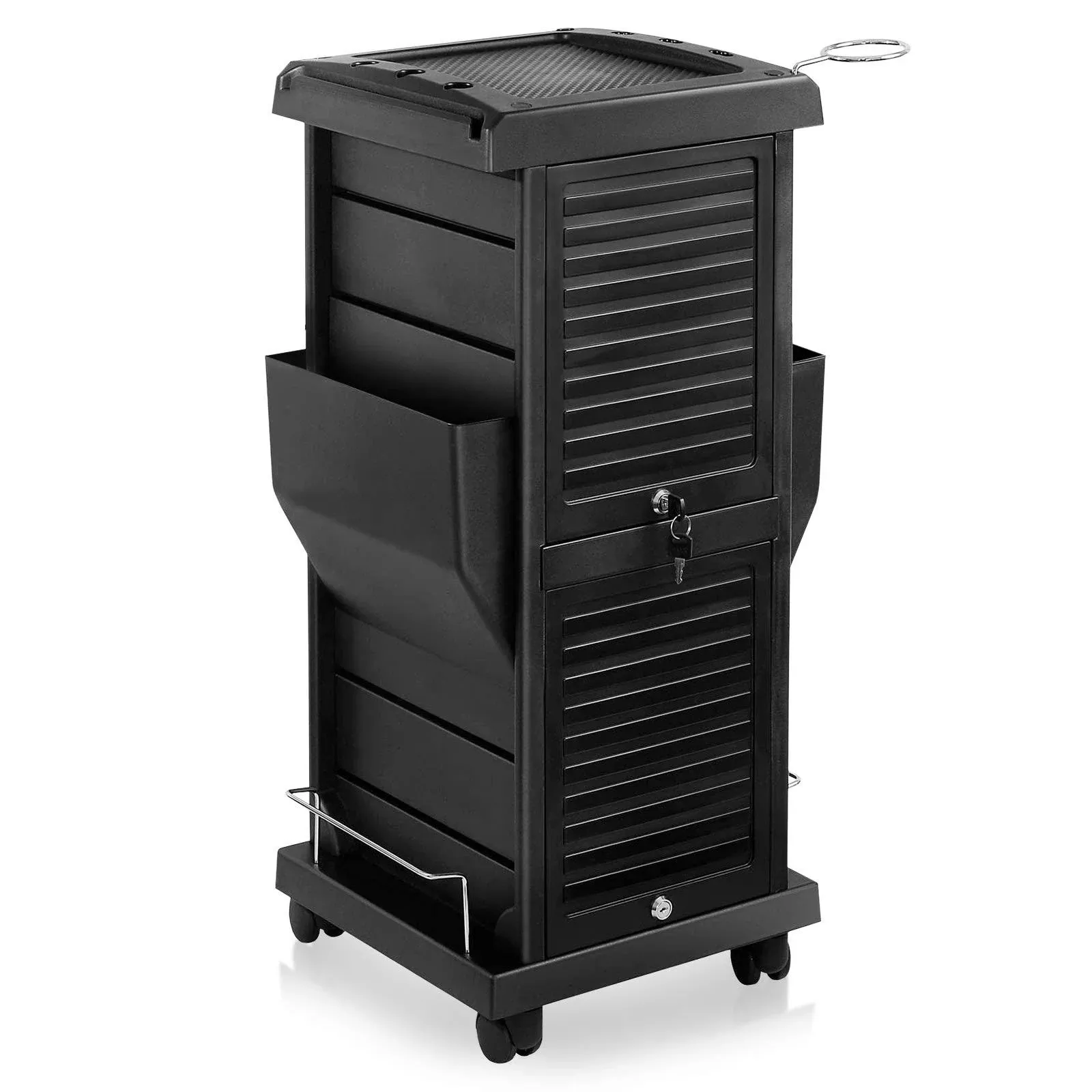 Mobile Locking Utility Trolley Cart for Salon