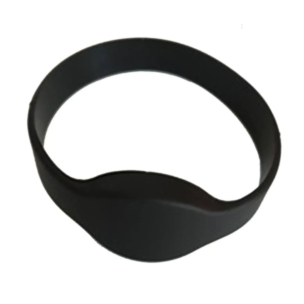 YARONGTECH RFID Rewritable T5577 125khz Writable Silicone Wristband Black Adult Size (Pack of 5)