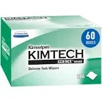 Kimberly-Clark 34155 Kimwipes Delicate Task Wipers 4 Boxes 280 Wipes/box 