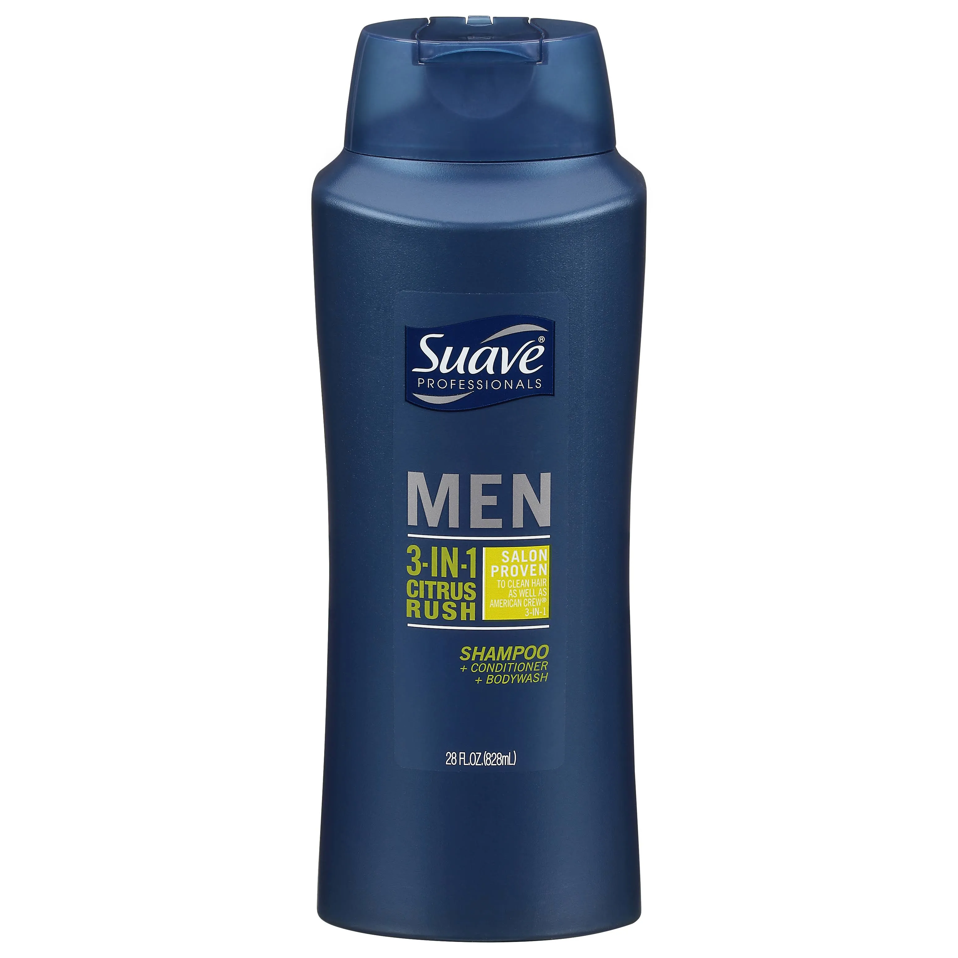 Suave Men 3 in 1 Shampoo Conditioner Body Wash Citrus Rush