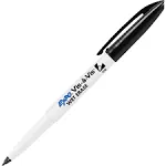 EXPO Vis-a-Vis Wet Erase Markers, Fine Point, Black, 12 Count