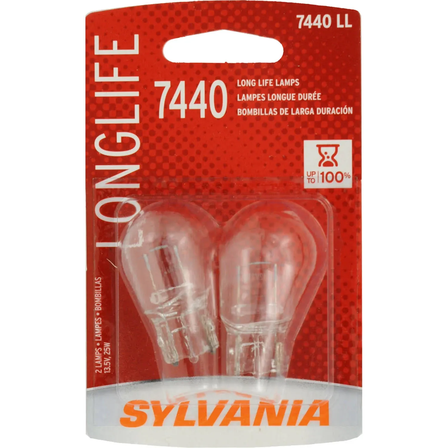 Sylvania Lightbulb:  7443 Long Life Miniature - Bulb (Contains 2 Bulbs)