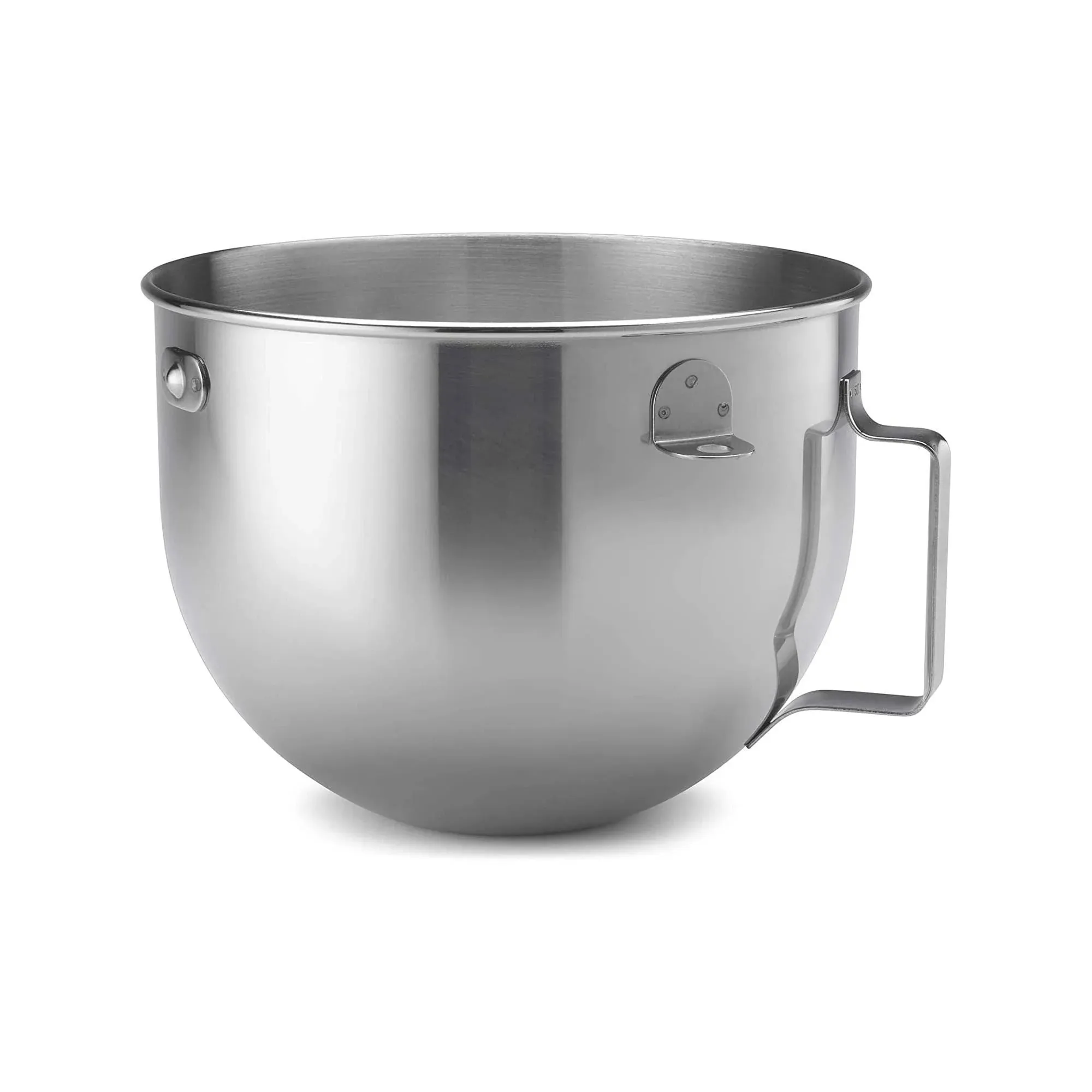 KitchenAid 5qt Polished Stainless Steel Wide Mixer Bowl with Flat Handle