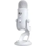 Blue Yeti USB Microphone Whiteout with Deco Gear Microphone Wind Screen