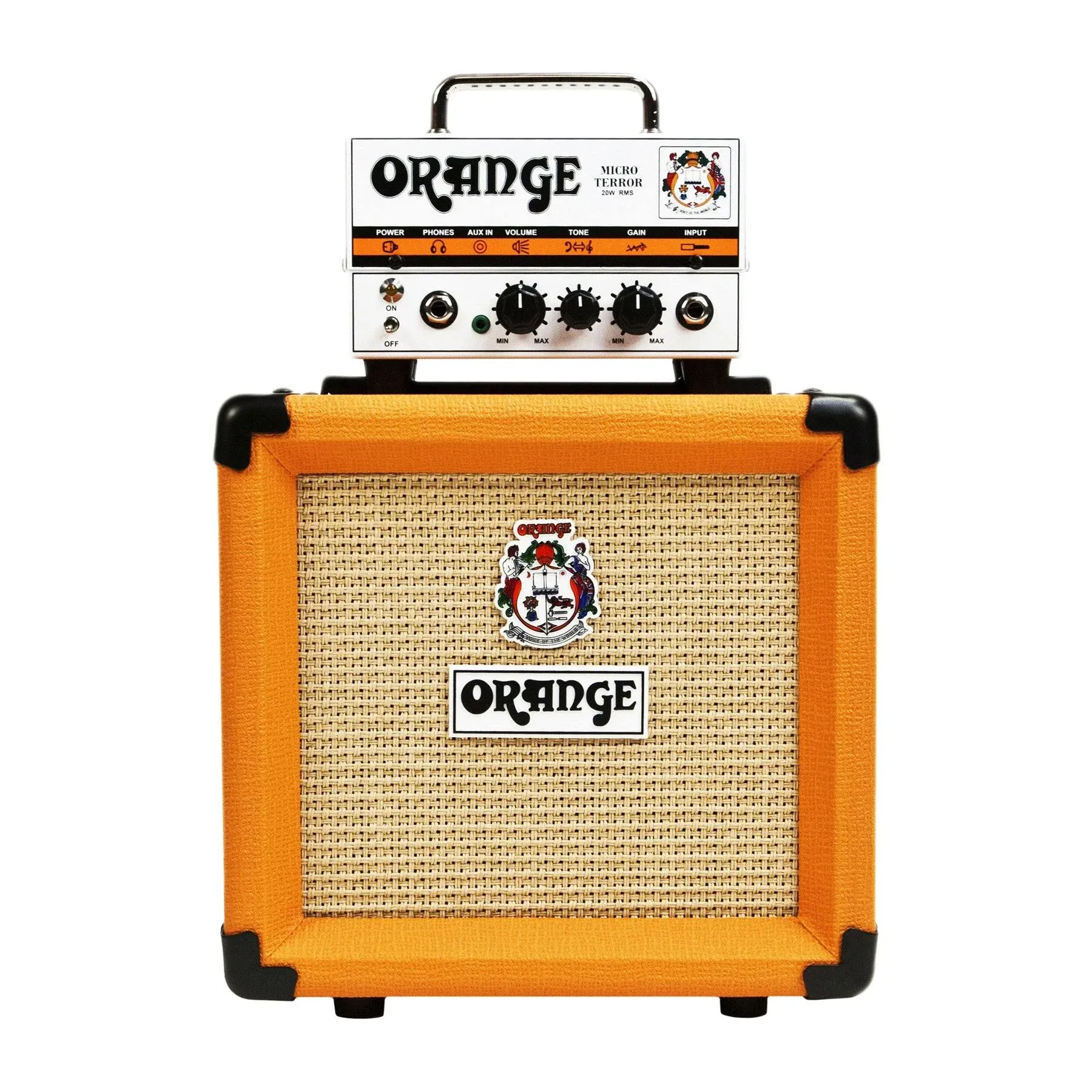 Orange Micro Terror Head Stack MT20 &amp; PPC108 Cabinet Bundle AC Adapter &amp; Speaker