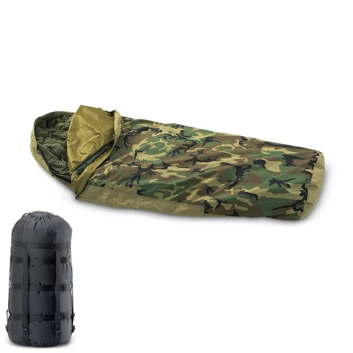 Tennier Military Modular Sleep System 4 Piece with Goretex Bivy Cover and Carry Sack