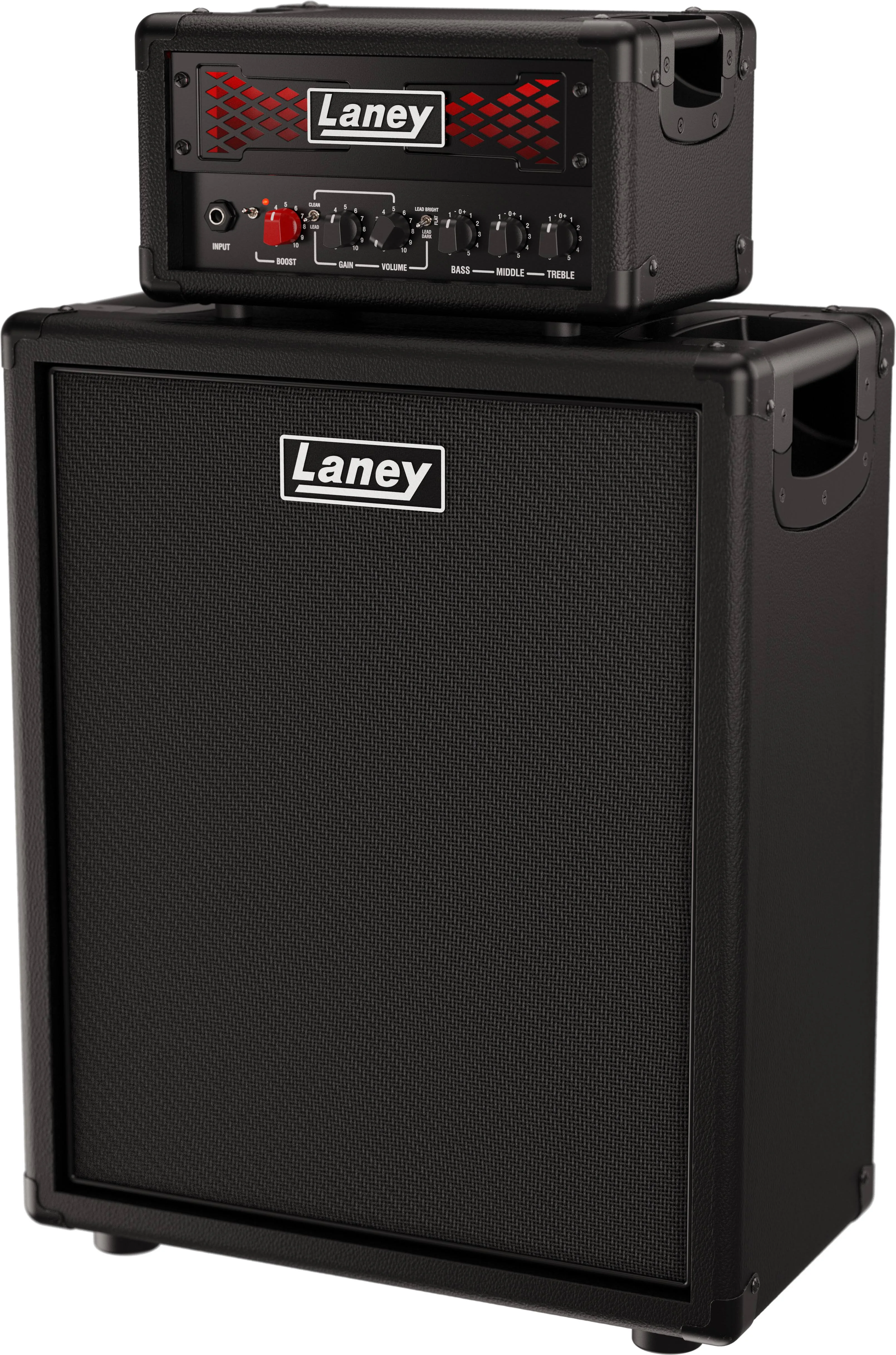 Laney IRF-LEADTOPRIG112 LEADTOP 60 Watt Guitar Amplifier Head & 1x12 Speaker Cabinet Bundle | Reverb