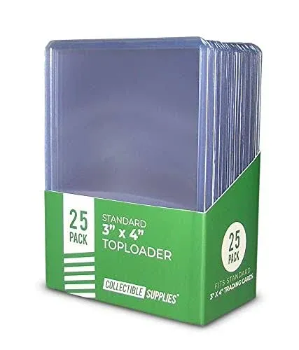 Collectible Supplies 1 Full Case of 1000 Standard 3" x 4" Toploaders 35pt.