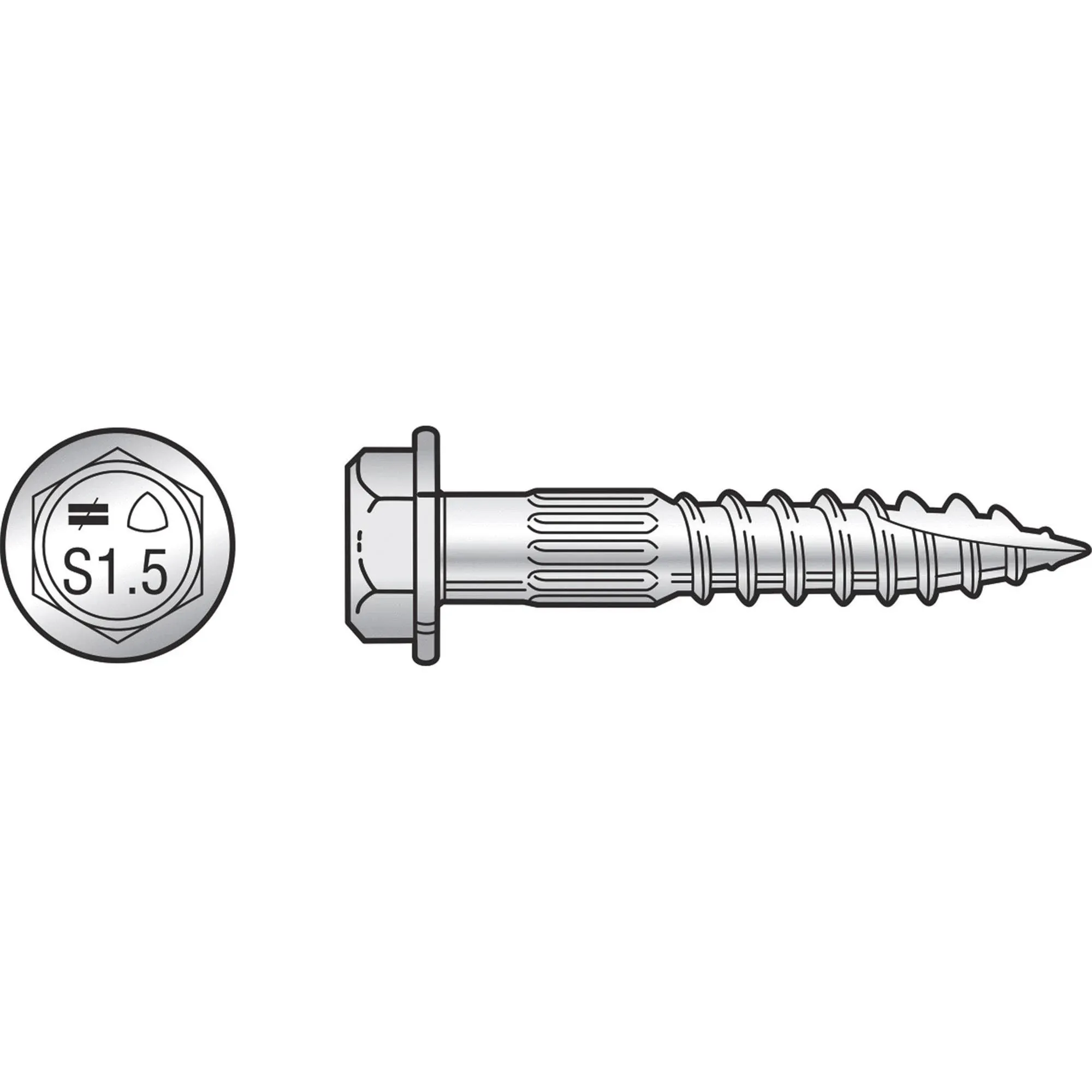 1/4 x 1 1/2 Simpson Strong-Drive SDS Heavy-Duty Connector Screw Double-Barrier Coating - Box (300)