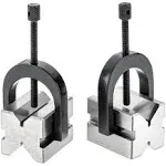 Grizzly Industrial H5608 - V-Block Pair w/Clamps 1-5/8"