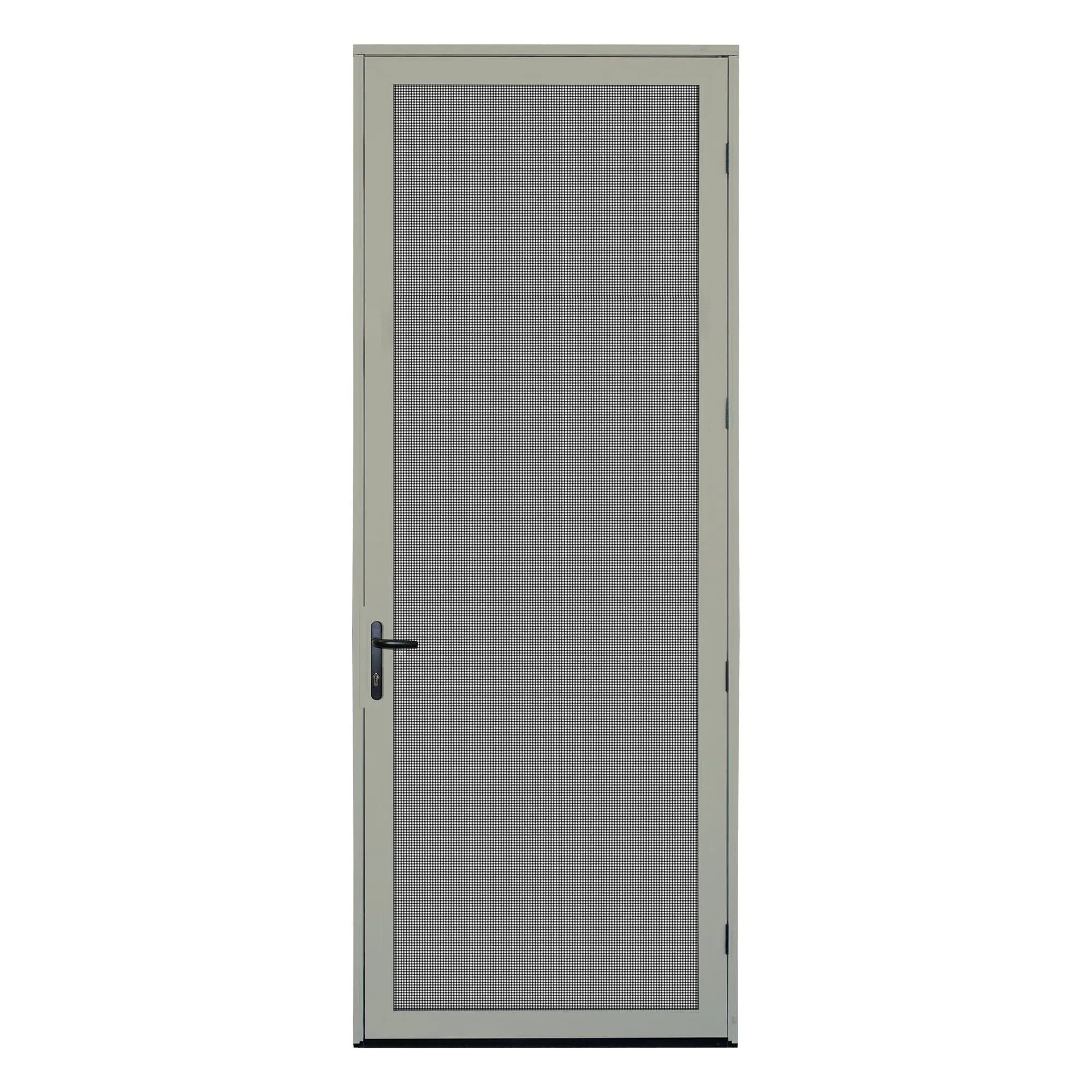 36 in. x 96 in. Almond Surface Mount Right-Hand Ultimate Security Screen Door with Meshtec Screen