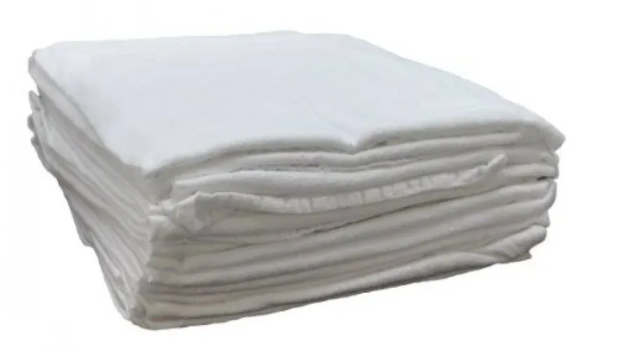 Nouvelle Legende Cotton Flour Sack Towel, 28 by 29 Inches, White, Pack of 4