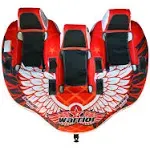 Rave Sports 3 Person Warrior Boat, Red