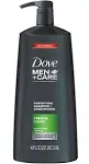 Dove Men+Care Fortifying 2 in 1 Shampoo and Conditioner for Normal to Oily Hair Fresh and Clean with Caffeine Helps Strengthen and Nourish Hair 40 oz