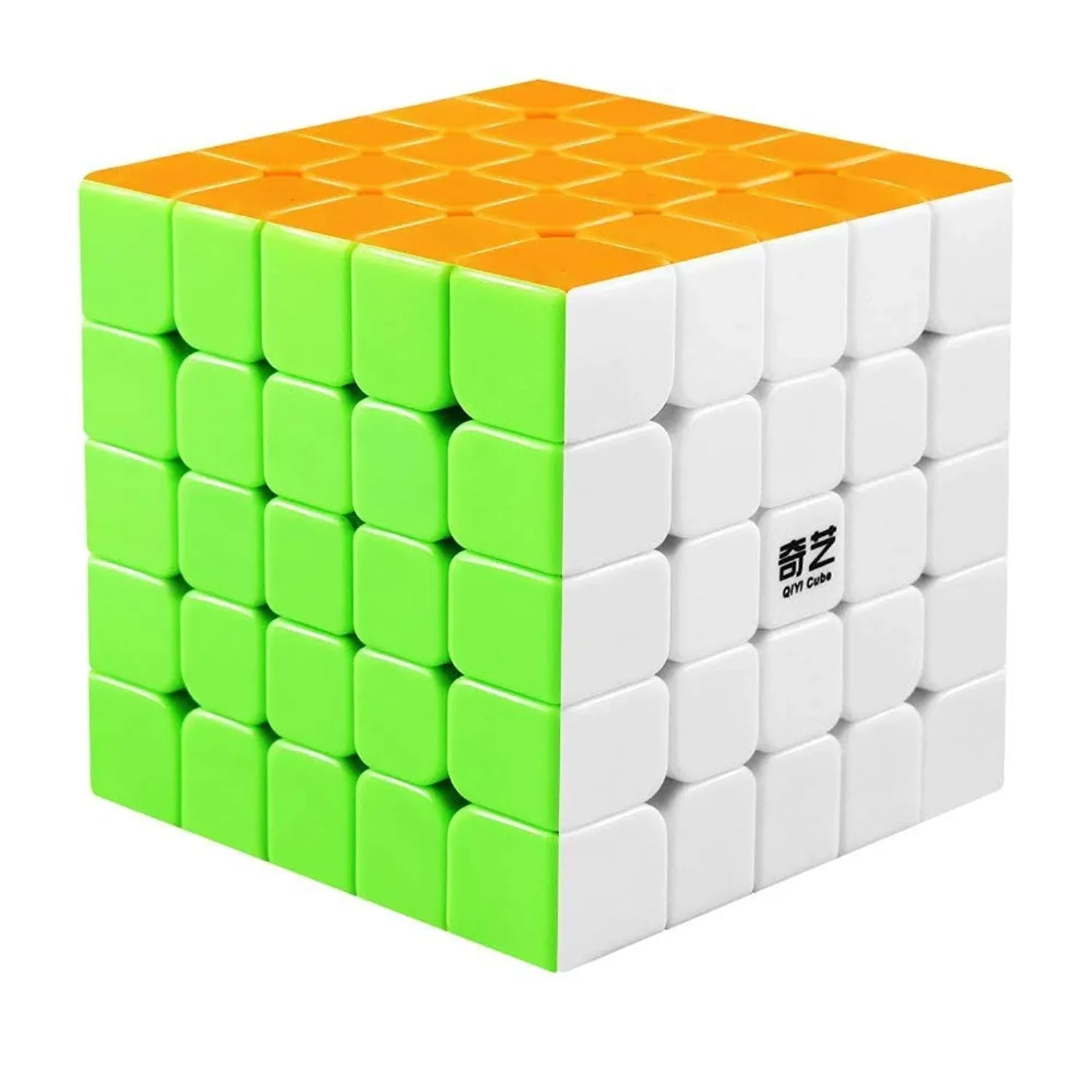 Qiyi Qizheng S 5x5 Speed Cube Stickerless Magic 5x5x5 Puzzles Toys Cube (62mm)