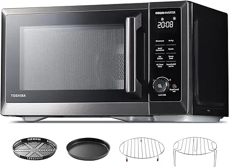 Toshiba 7 in 1 Countertop Microwave Oven Air Fryer Combo Inverter Convection