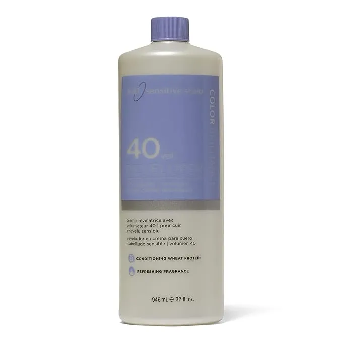 ion Sensitive Scalp 10 Volume Creme Developer, Ionic Buffers and Conditioning Protein to Help Scalp Sensitivity, 8 Ounce