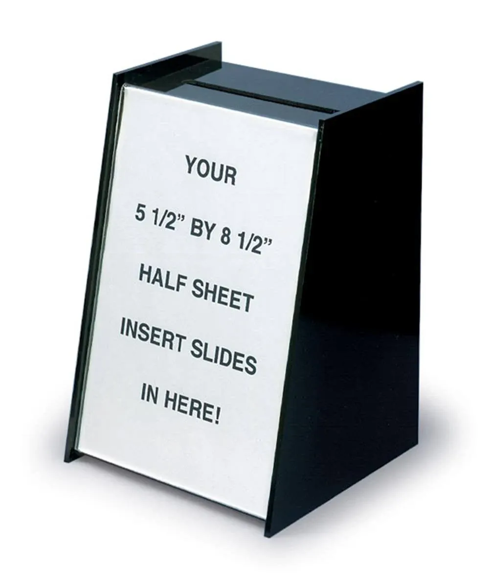 Small Ballot Box with Sign Holder Suggestion Donation Box Countertop