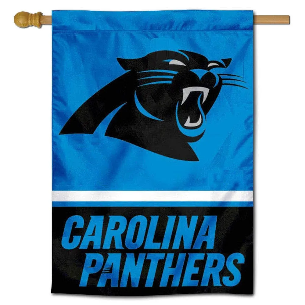 WinCraft Carolina Panthers Two Sided House Flag