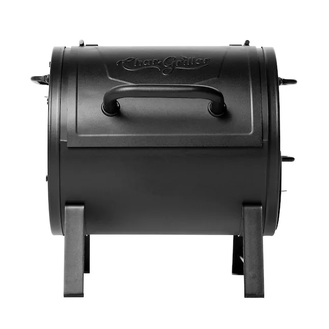 Char-Griller E82424 Smoker Side Fire Box Portable Charcoal Grill, Black