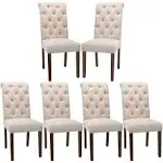 COLAMY Tufted Dining Room Chairs Set of 2