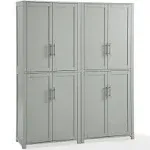 Savannah 2pc Pantry Set Gray - 2 Pantries