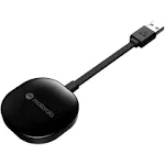 Motorola MA1 Wireless Android Auto Car Adapter - Instant Connection from Smartphone to Screen Using Google-Licensed Bridge Technology - USB Type-A Plug-in - Secure Gel Pad 