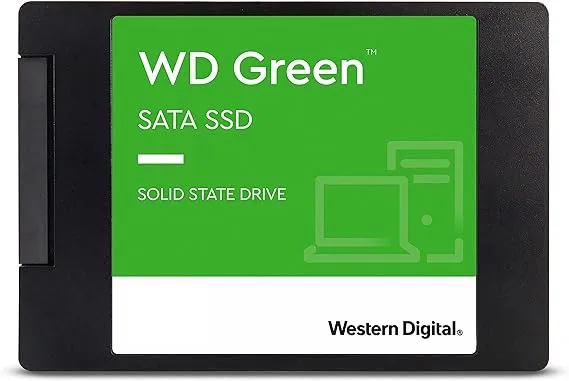 Western Digital 1TB WD Green Internal SSD Solid State Drive - SATA III 6 Gb/s, 2.5/7mm, Up to 545 MB/s - WDS100T3G0A