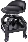 JEGS 81174 Heavy Duty Swivel Shop Stool 330 lb. Capacity 360 Degree Swivel