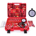 Fuel Injection Pressure Tester Kit 0-140 PSI Pro Auto Fuel Pressure Gauge for Fits Most Cars and Trucks