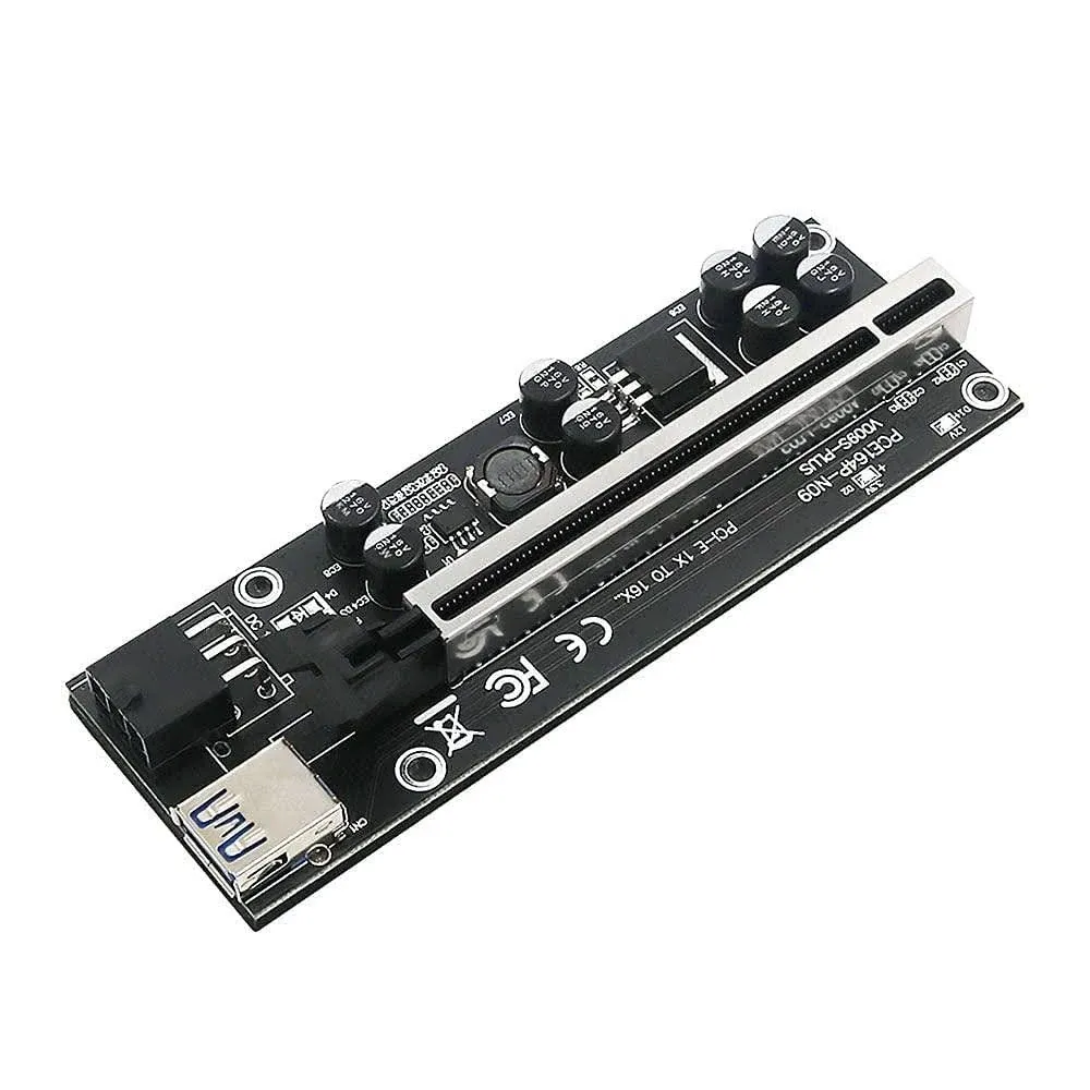 New Version 009s Plus PCIe Riser 1x to 16x Graphic Extension for Bitcoin GPU ...