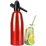 LANGSHI 1L Home Soda Water Siphon Aluminium Soda Sparkling Water Maker Fizzy Soda Machine