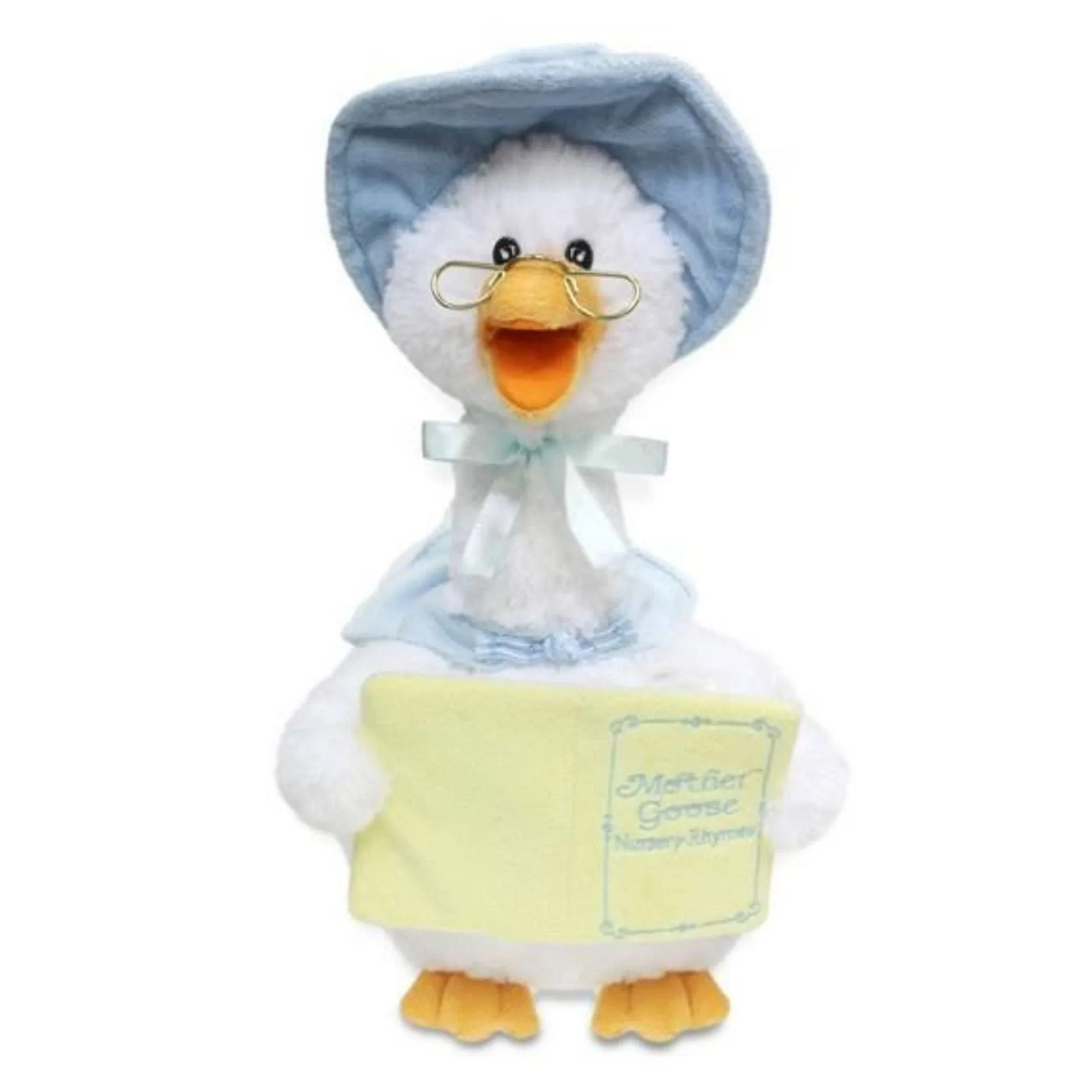 Plush Nursery Rhyme Toy Mother Goose Talking Animated 14&#034; Recites Nursery Rhymes