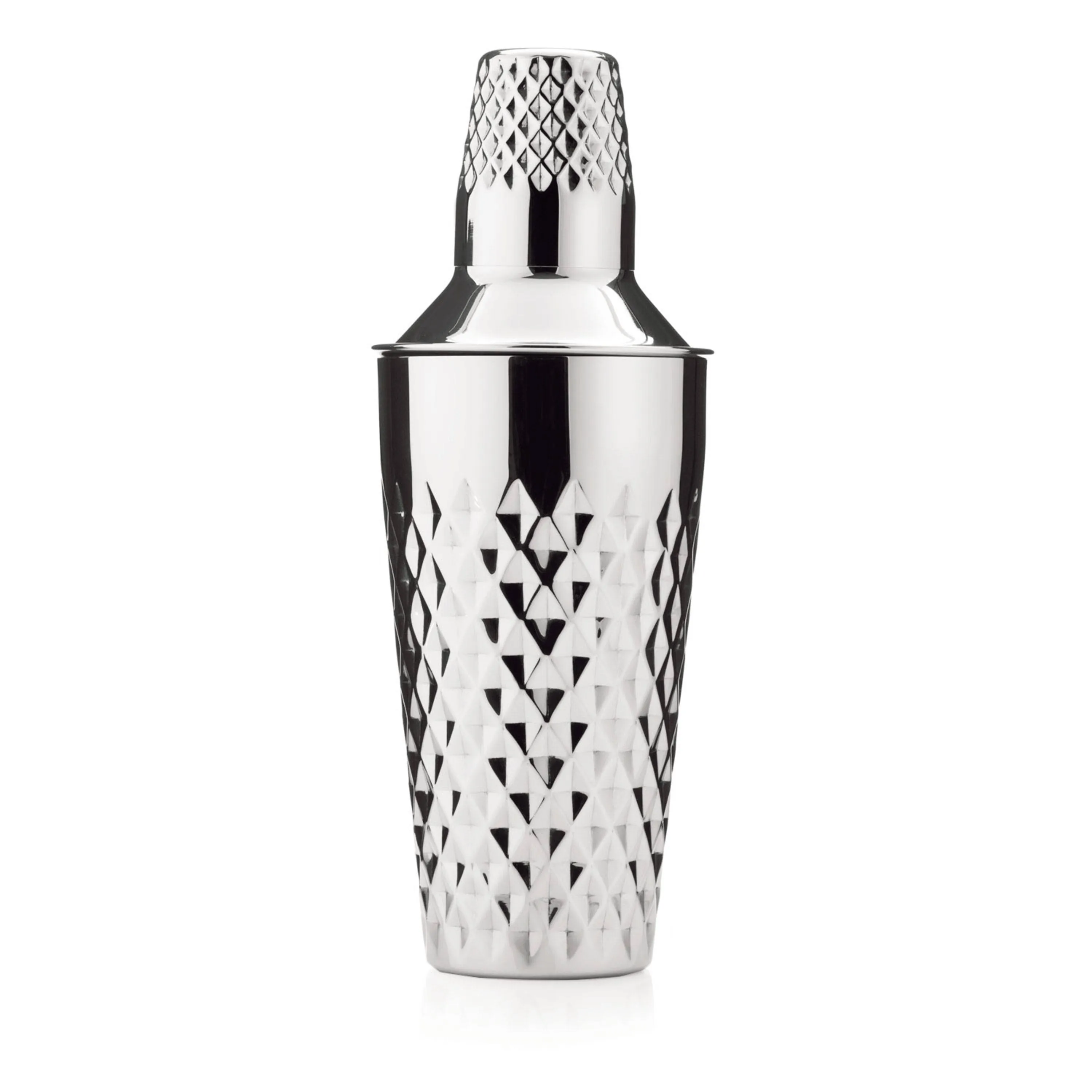 Viski Admiral Stainless Steel Faceted Cocktail Shaker